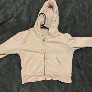 Brandy Melville Cropped Pink Sweatshirt